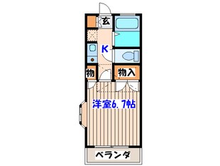 リバ－サイドハイツの物件間取画像